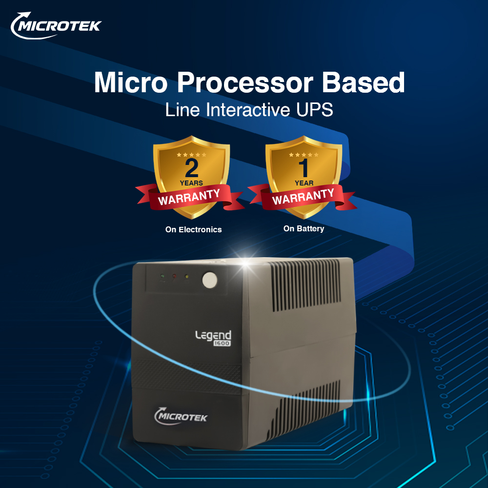 Microtek UPS LEGEND 1600 – 1600VA/960W Line Interactive UPS