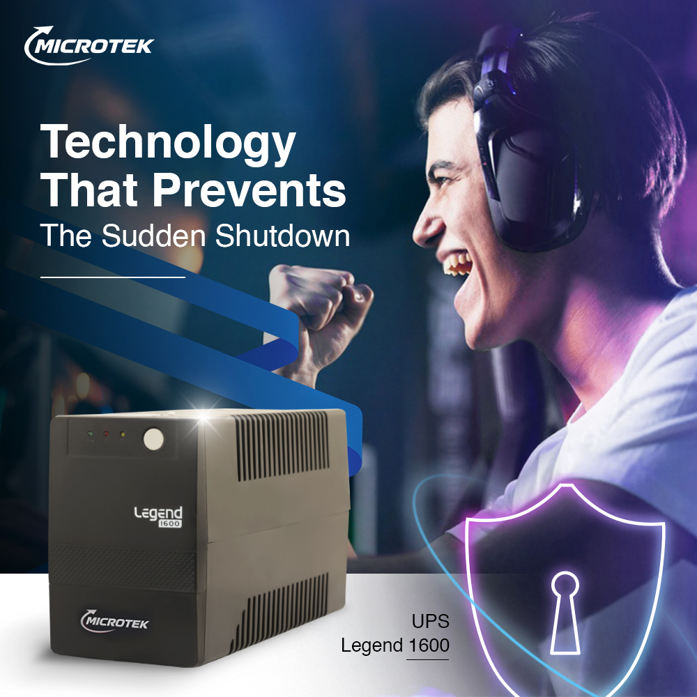 Microtek UPS LEGEND 1600 – 1600VA/960W Line Interactive UPS